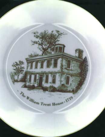 New Jersey Scenes Plates The William Trent House-1719 - No Box