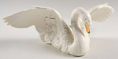 Classic Ivory Animals Majestic Swan - With Box