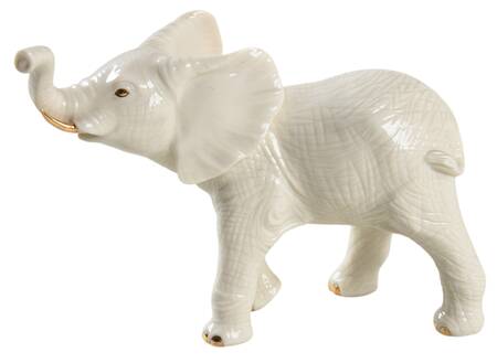Classic Ivory Animals Elephant-Face Left - No Box