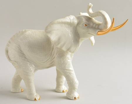 Classic Ivory Animals Classic Elephant-Trunk Up - Boxed