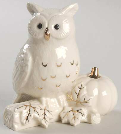 Classic Ivory Animals Autumn Owl - Boxed