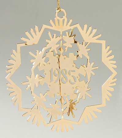 Pierced Snowflake-Goldplated Snowflake - Boxed