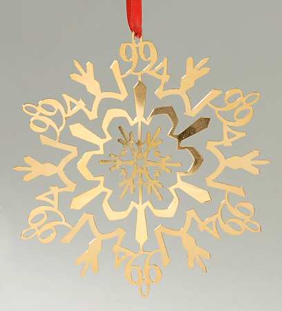 Pierced Snowflake-Goldplated Snowflake - Boxed