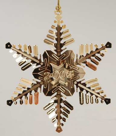 Pierced Snowflake-Goldplated Snowflake - Boxed
