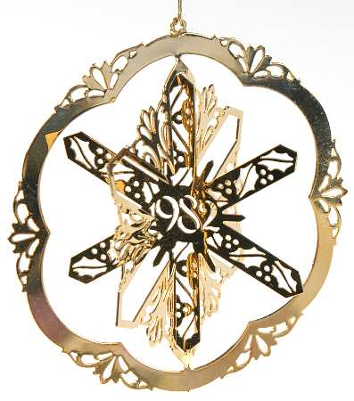 Pierced Snowflake-Goldplated Snowflake - Boxed