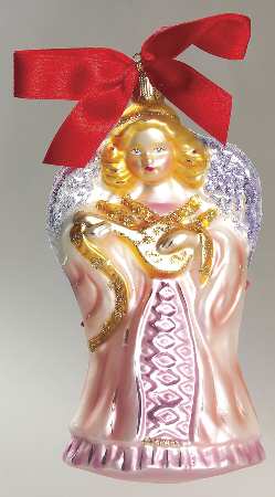 Yuletide Treasures Angel With Lute - Boxed