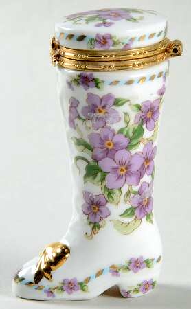 Lefton Hinged Boxes Boot-Violets - Boxed