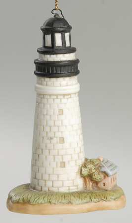 Porcelain Lighthouse Ornaments St. Simons, Ga - With Box