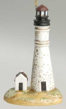 Porcelain Lighthouse Ornaments Key West, Fl - Boxed