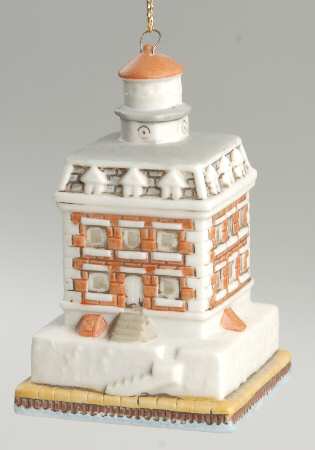 Porcelain Lighthouse Ornaments New London Ledge, Ct - Boxed