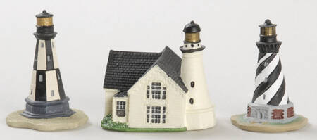 Lighthouse Thimble Collection Cape Henry/Cape Elizabeth/Cape Hatteras - Boxed