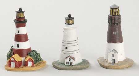 Lighthouse Thimble Collection Barnegat/Assateague/Boston Light - Boxed