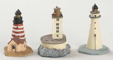 Lighthouse Thimble Collection Minot's Ledge/St George's Reef/West Quod - Boxed