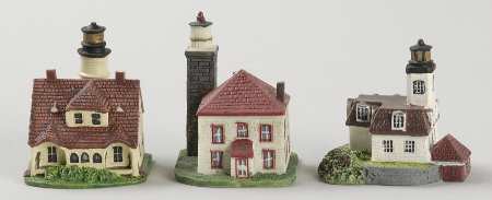 Lighthouse Thimble Collection Portland Head/Rose Island/Watch Hill - Boxed