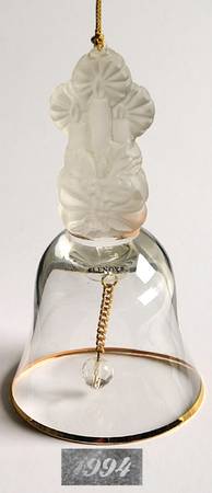 Annual Crystal Bell Ornament Candle - Boxed