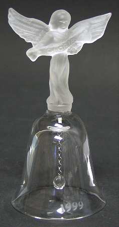 Annual Crystal Bell Ornament Angel - Boxed