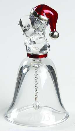 Annual Crystal Bell Ornament Snoopy - Boxed
