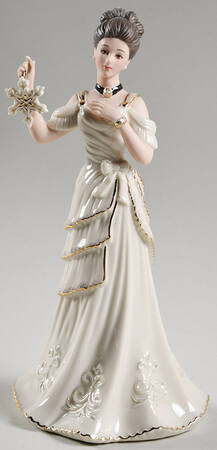 Classic Ivory Christmas Figurines Snowflake Collector - Boxed