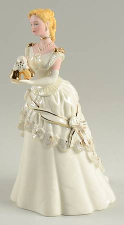 Classic Ivory Christmas Figurines Ringing In Christmas - Boxed
