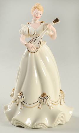 Classic Ivory Christmas Figurines Mandolin Memories - No Box