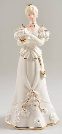 Classic Ivory Christmas Figurines Decorating For Christmas - Boxed