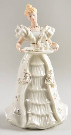 Classic Ivory Christmas Figurines A Christmas Tea - Boxed