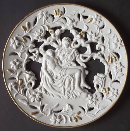 Pierced Nativity Plates The Pieta - Boxed