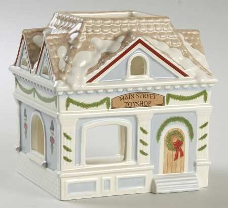 Holiday Village Figurals Toy Shop-Votive - Boxed