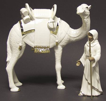 Oh Holy Night-Ebony Nativity Camel & Driver-2 Piece Set - Boxed