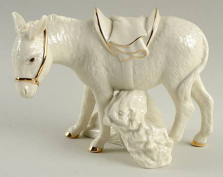 Oh Holy Night-Ebony Nativity Donkey - No Box