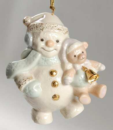 Snowlight Snowmen Snowman Hugging Teddy - Boxed