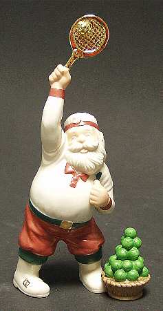 Santa's Pastimes Tennis Player - With Box