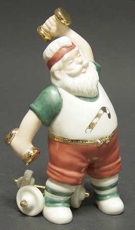 Santa's Pastimes Weight Lifter - Boxed