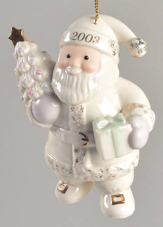 Annual Santa-Ornament Santa's Decorated Delivery - Boxed