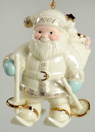 Annual Santa-Ornament Santa's Downhill Delivery - Boxed