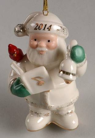 Annual Santa-Ornament Holiday Caroling Santa - Boxed