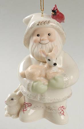 Annual Santa-Ornament Santa's Woodland Friends - Boxed
