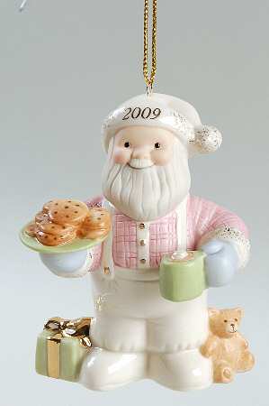 Annual Santa-Ornament Santa's Midnight Snack - Boxed
