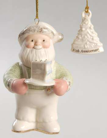 Annual Santa-Ornament Santa's Sweet Celebration-10 Anniversary - Boxed