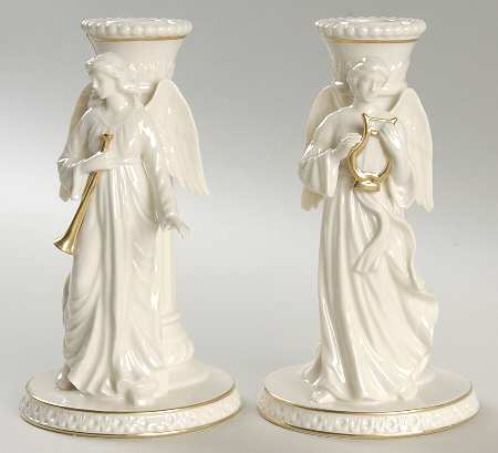 Heavenly Angel Candleholder Heavenly Angel Candlestick-Pair - Boxed