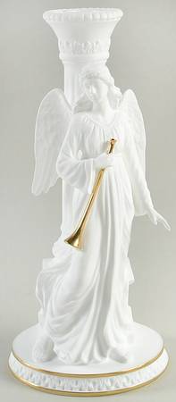 Angels of Light-Candleholder Angel With Trumpet-Candlestick - No Box