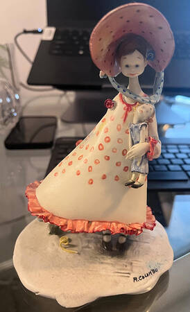 Artisans of Italy Girl With Doll - No Box