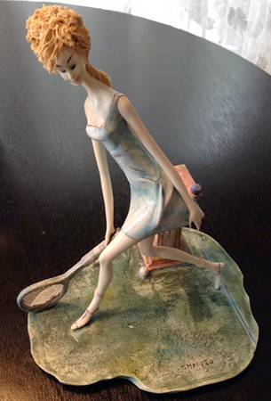 Artisans of Italy Lady Tennis Player - No Box