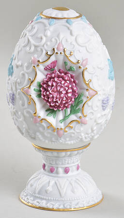 Floral Collector Eggs Chrysanthemum Blossom-Set Of 2 - Boxed