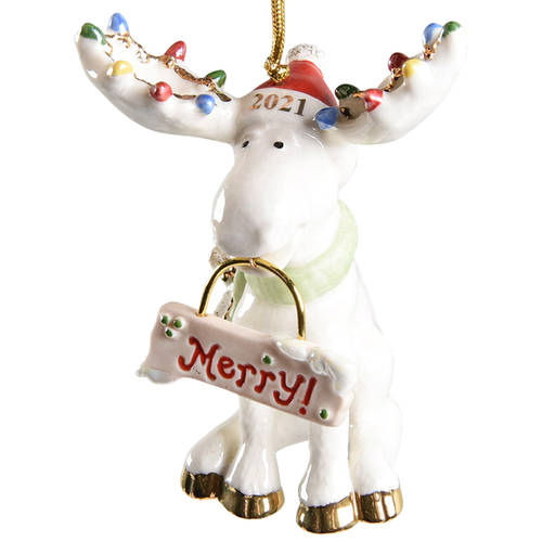 Annual Moose Ornaments 2021 Marcel The Moose - Boxed