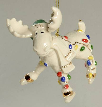 Annual Moose Ornaments Merry Mooseskating - Boxed
