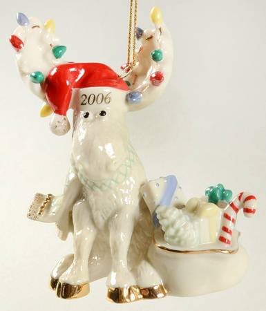 Annual Moose Ornaments Merry Moosclause - Boxed