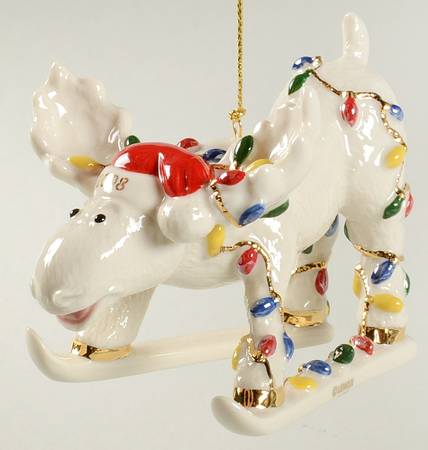 Annual Moose Ornaments Moosey Mishap - Boxed