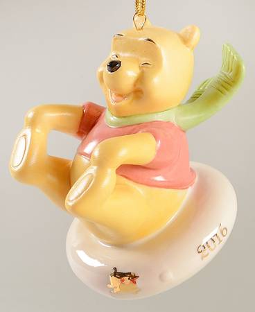 Annual Pooh Ornaments Sledding Fun With Pooh - With Box