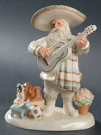 Classic Ivory International Santa Feliz Navidad A Todos Santa - Boxed